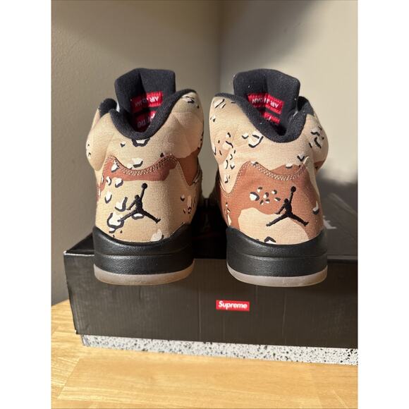 Supreme x Air Jordan 5 Retro \'Desert Camo\' Size 14 All OG main image 4